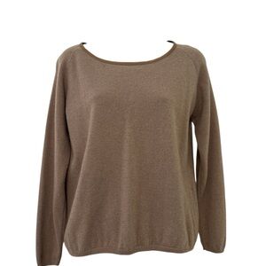 Kings of Cole Tan Cashmere Crew Neck Sweater Size Medium